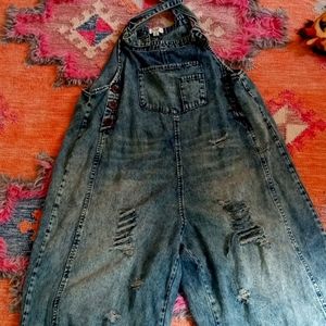 Cropped overalls from three birds nest